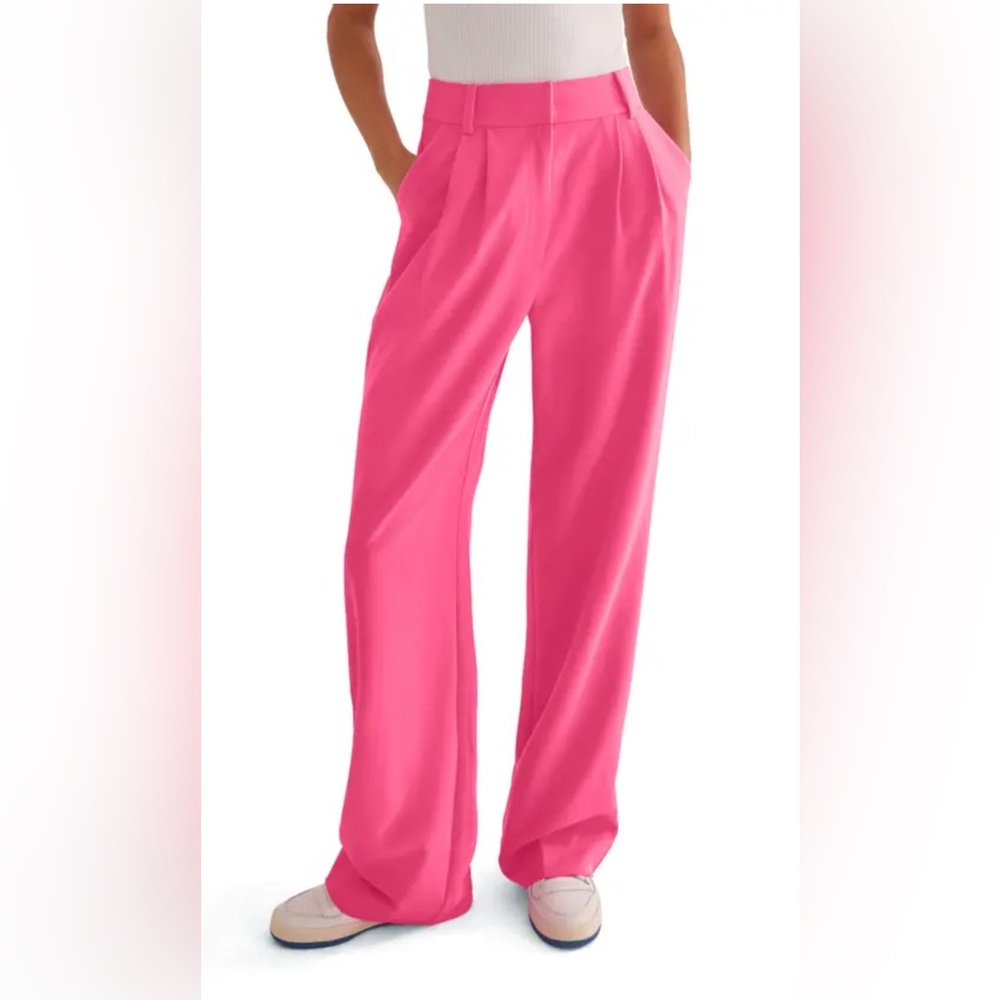 Favorite Daughter Hot Pink Wide-Leg Pants – Size 16
